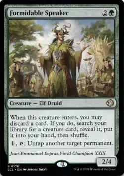 Formidable Speaker Lorwyn Eclipsed Magic MTG NM - Image 1