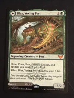 1x Blex, Vexing Pest/Search for Blex (148) Strixhaven LP MTG Magic x1 MKE - Image 1