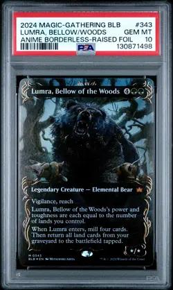 2024 MTG BLOOMBURROW #343 LUMRA, BELLOW OF THE WOODS PSA 10 - Image 1
