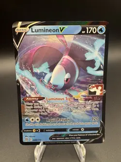 Lumineon V 040/172 Pokemon Play! Prize Pack Series 2 Stamped Pack Fresh - NM - Image 1