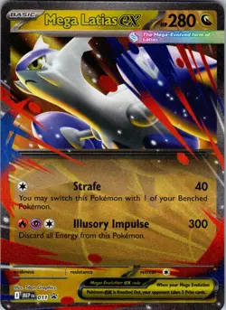 Mega Latias ex - 011 ME: Mega Evolution Promo Holo Pokemon TCG NM - Image 1