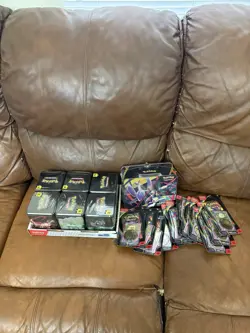 Pokemon TCG Sealed Lot - Stacking Tin Display of 6 , 13 Phantasmal Coin Blister - Image 1
