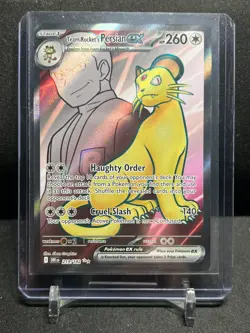 Team Rocket's Persian ex 219/182 Ultra Rare Holo Pokemon 2025 Destined Rivals NM - Image 1