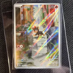 Litleo 139/132 Pokemon TCG Mega Evolution Illustration Rare Holo English - Image 1