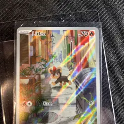 Litleo 139/132 Pokemon TCG Mega Evolution Illustration Rare Holo English - Image 2