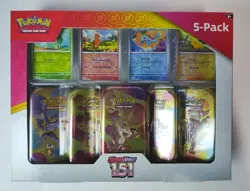 Pokemon 151 Scarlet & Violet Mini Tins w Promos Costco Bundle New x2 Art Set - Image 5