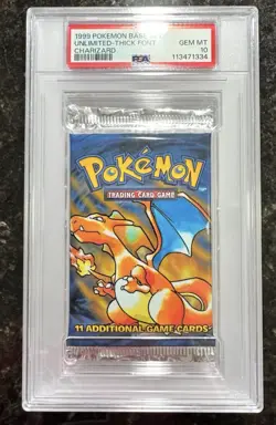 1999 Pokemon Base Set Charizard Sealed Pack PSA 10 Chaser Packs ! (1/10) Read! - Image 1