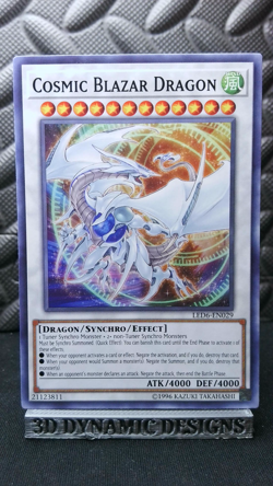 | Yugioh Cosmic Blazar Dragon LED6-EN029 Common Legendary Duelists NM 🔥 | - Image 1
