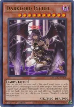 Yugioh! LP Darklord Ixchel - MAGO-EN106 - Rare - 1st Edition Lightly Played, Eng - Image 1