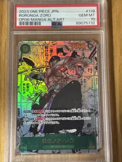 PSA 10 Roronoa Zoro OP06-118 SEC Comic Parallel Manga ONE PIECE Card Japanese - Image 2