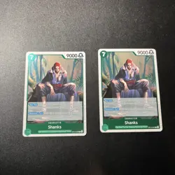 x2 Shanks Foil OP14-027 The Azure Sea's Seven One Piece - Image 1