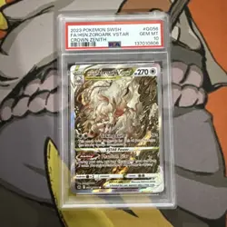 2023 POKEMON SWORD & SHIELD CROWN ZENITH FULL ART/HISUIAN ZOROARK VSTAR PSA 10 - Image 1