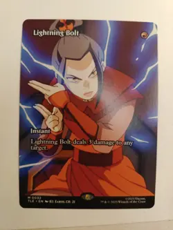 Lightning Bolt ( Borderless ) 0032 Avatar The Last Airbender MTG Magic Gathering - Image 1