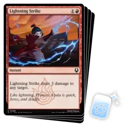 LIGHTNING STRIKE X4 Avatar: The Last Airbender TLA Magic MTG MINT CARD - Image 1