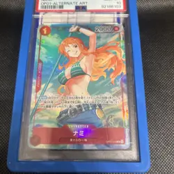 2022 ONE PIECE JPN OP01-ROMANCE DAWN ALTERNATE ART #016 NAMI PSA 10 - Image 1