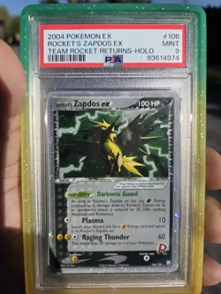 POKEMON ROCKET'S ZAPDOS EX TEAM ROCKET RETURNS 106 HOLO PSA 9 GUARD NOT INCLUDED - Image 3