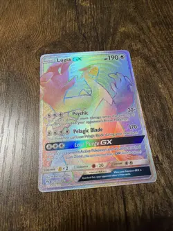 Pokemon TCG Lugia GX 227/214 Full Art Rainbow Lost Thunder 2018 Secret Rare - NM - Image 1