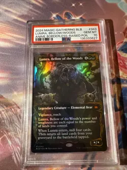 2024 MTG #343 LUMRA, BELLOW OF THE WOODS ANIME BORDERLESS-RAISED FOIL PSA 10 - Image 1