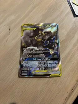 Pokemon TCG Lucario & Melmetal GX SM192 Black Star Promo Full Art Tag Team NM - Image 2