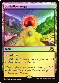 MTG Sunbillow Verge (FOIL) Near Mint DFT Rare #264 - Image 1