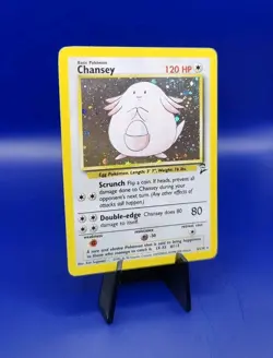 Chansey 3/130 Base Set 2 Holo Rare Pokemon Card Nintendo Pokemon TCG WOTC NM - Image 2