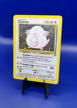 Chansey 3/130 Base Set 2 Holo Rare Pokemon Card Nintendo Pokemon TCG WOTC NM - Image 3
