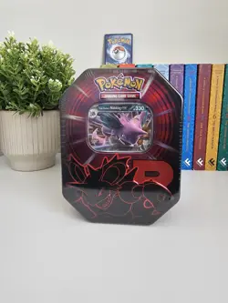 Pokemon TCG Team Rocket Tin Nidoking ex 1 Foil Promo Card & 4 Booster Packs New - Image 3