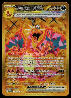 Pokemon Card - Charizard ex Obsidian Flames 228/197 Secret Rare - Image 1