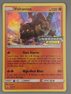 Volcanion SM179 2019 Unboken Bonds Prerelease Promo Sun & Moon Pokemon card - Image 3