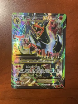 Pokemon TCG Mega-Houndoom-EX Holo Full Art Ultra Rare Card 154/162 - Image 1