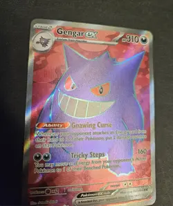 Gengar ex 193/162 SV05: Temporal Forces Holo Full Art Pokemon Card NM - Image 4