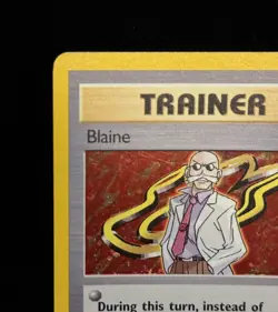 Blaine Trainer 17/132 | Holo Rare | Gym Heroes Vintage Pokemon Card (2000) - LP - Image 3