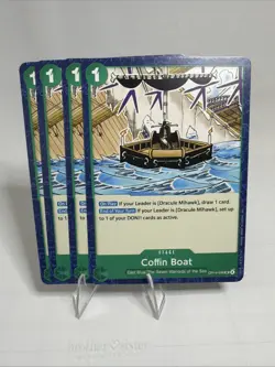 4X One Piece Card Game Coffin Boat OP14-039 Uncommon NM Presale - Image 1