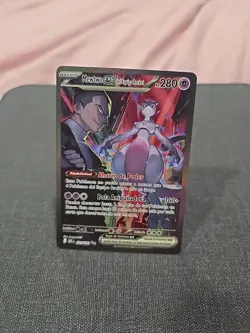 Pokemon TCG Destined Rivals Team Rockets Mewtwo EX Card 231/182 - Image 2