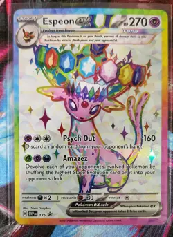 **Umbreon EX **Espeon EX SVP Promo Cards - Gem Mint Condition + Figurine and Pin - Image 5