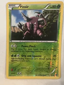 Pokemon TCG Cards Pinsir 1/99 Next Destinies Reverse Holo Rare NM - Image 1