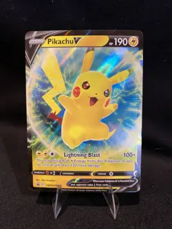 2022 Pikachu V SWSH: Sword & Shield Promo Cards SWSH198 Near Mint NM - Image 1
