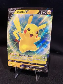 2022 Pikachu V SWSH: Sword & Shield Promo Cards SWSH198 Near Mint NM - Image 2