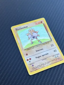 Hitmonchan Holo ( White Gloves ) set base 7/102 ITA “ERROR CARD” MISPRINT - Image 3