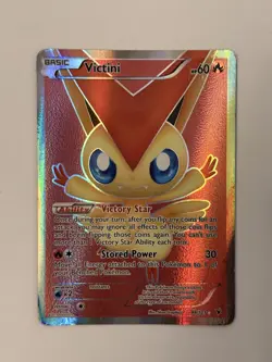 Pokemon TCG Victini Noble Victories Full Art Ultra Rare Card 98/101 LP - Image 1