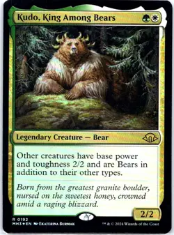 #192 Kudo, King Among Bears Modern Horizons 3 Rare Foil - Image 1