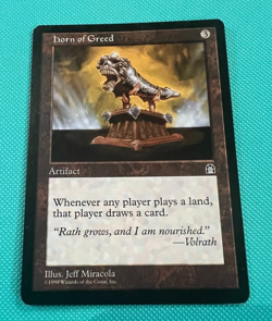 Horn of Greed - Stronghold - MTG - Magic the Gathering - Image 1