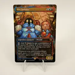 MTG Vivi Ornitier Borderless Foil Final Fantasy Chocobo Track Magic Gathering - Image 1