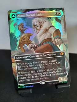 Ajani Nacatl Pariah/Ajani Nacatl Avenger Full Art Foil MH3 NM ENG MTG - Image 1