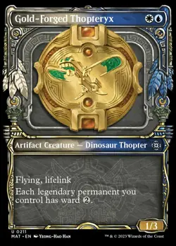 1x Gold-Forged Thopteryx - Halo Foil - March Of The Machine: The Aftermath - Nea - Image 1