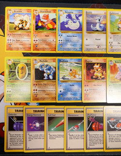 HP (Unlimited) COMPLETE Pokemon BASE Set 70-Card UNCOMMON/COMMON Non-Holo 102 - Image 3