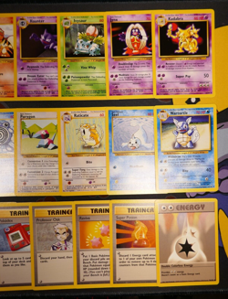 LP/MP (Unlimited) COMPLETE Pokemon BASE Set 70-Card UNCOMMON/COMMON Non-Holo 102 - Image 5