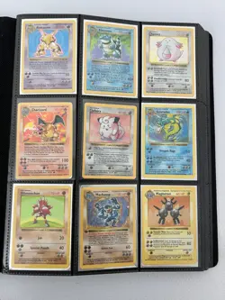 Pokemon Base Set Shadowless Complete 102/102 MP-LP Condition! - Image 1