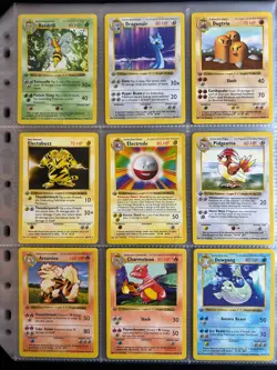 1st Edition Shadowless Base Set Complete Non-Holo Set 17-102 Pokemon Cards - Image 2