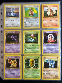 1st Edition Shadowless Base Set Complete Non-Holo Set 17-102 Pokemon Cards - Image 4